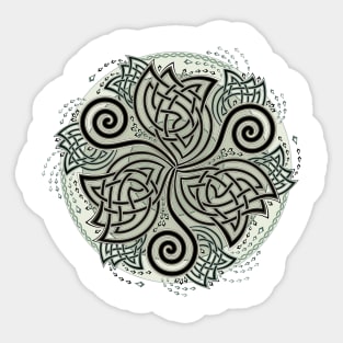 Celtic disk ornament Sticker